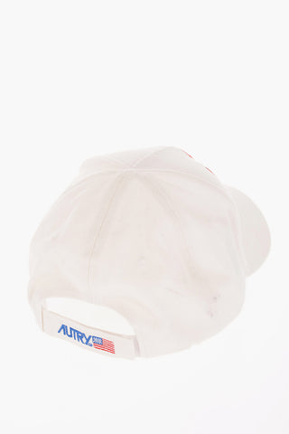 Cotton Cap with Embossed Embroidery