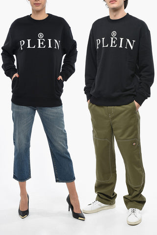 SWITZERLAND Crew-neck Sweatshirt with Contrasting Logo