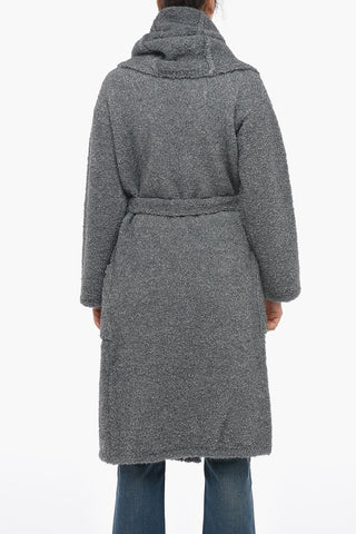 Bouclé Knit Robe Style Coat