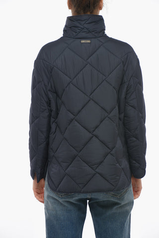Quilted Jacket With Snap Buttoned