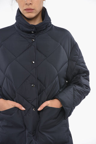 Quilted Jacket With Snap Buttoned