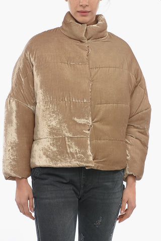 Giubbotto Imbottito Drop Shoulder In Velour