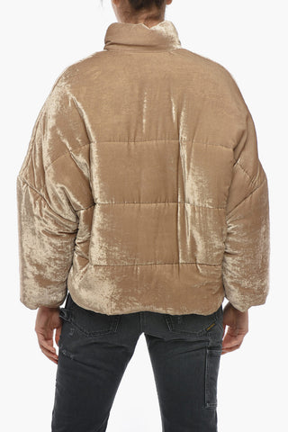 Giubbotto Imbottito Drop Shoulder In Velour