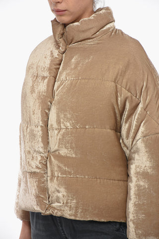 Giubbotto Imbottito Drop Shoulder In Velour