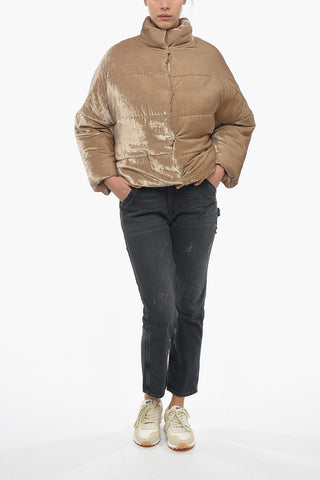 Giubbotto Imbottito Drop Shoulder In Velour