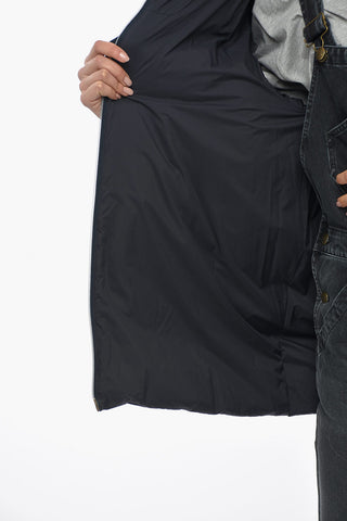 Piumino In Lana Con Cappuccio E Chiusura Zip