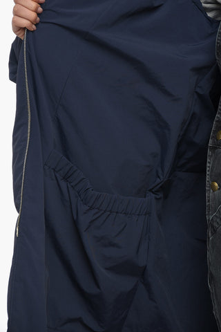 Solid Color Down Jacket with Belt