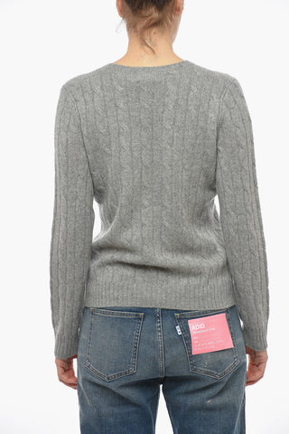 Crew Neck Aran Cashmere Sweater