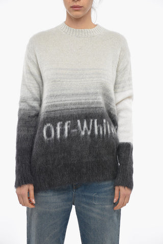 Crew Neck HELVETICA Degradè Mohair Blend Sweater