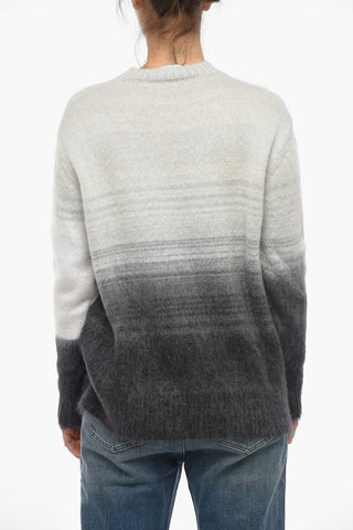 Crew Neck HELVETICA Degradè Mohair Blend Sweater
