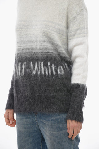 Crew Neck HELVETICA Degradè Mohair Blend Sweater