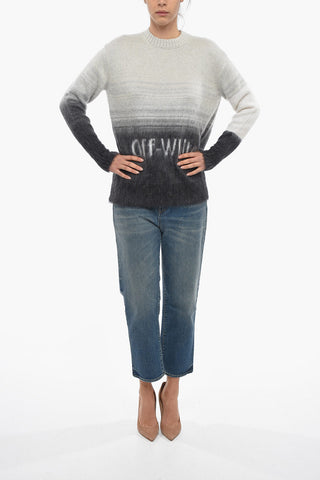 Crew Neck HELVETICA Degradè Mohair Blend Sweater