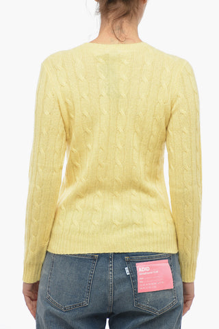 Crew Neck Aran Cashmere Sweater