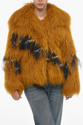 2-Pockets Faux Fur ROTADI Coat
