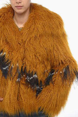 2-Pockets Faux Fur ROTADI Coat