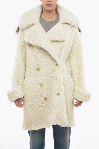Maxi Cappotto a Doppiopetto in Pelle