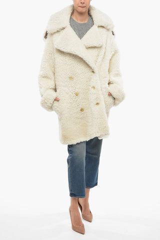 Maxi Cappotto a Doppiopetto in Pelle