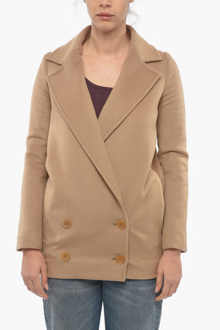 Halflined Double Breasted Coat