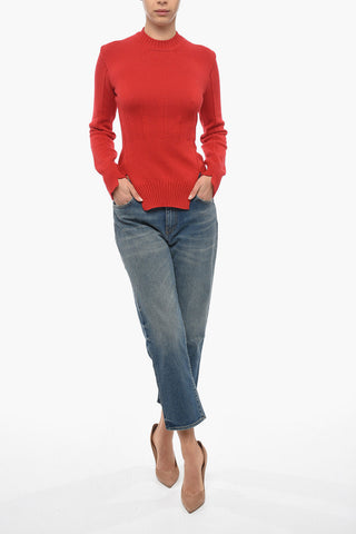 Crew Neck Pure Cashmere Slim Fit Sweater