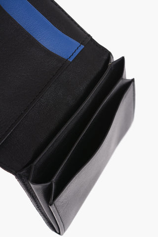 Crocodille-Effect Leather Card Holder