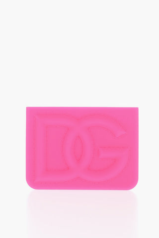 Fluo Rubber Card Holder with Embossed Logo