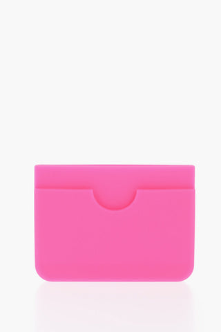 Fluo Rubber Card Holder with Embossed Logo
