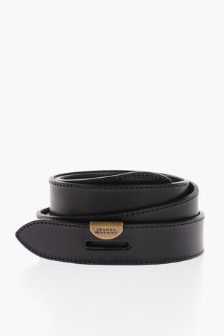 Solid Color Leather LECCE Belt 30mm
