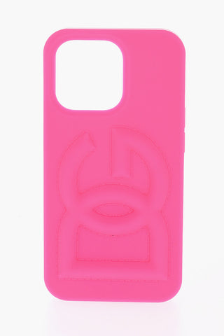 Cover Fluo in Gomma per Iphone 13 Pro con Logo in Rilievo