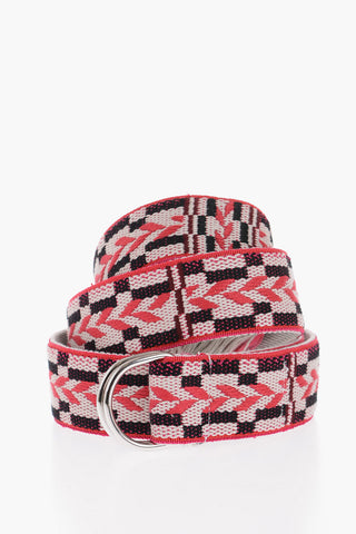 All-Over Embroidered NYESSAH Belt with Fringes 40mm