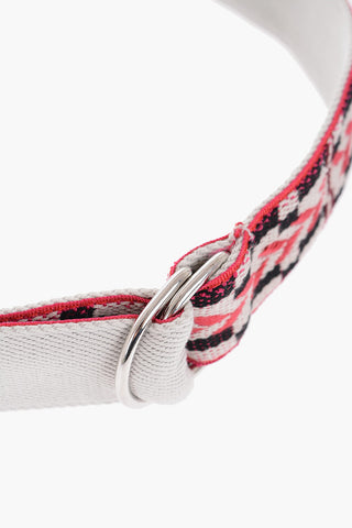 All-Over Embroidered NYESSAH Belt with Fringes 40mm