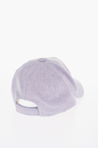 Cappello Baseball in Tinta Unita con Logo Ricamato