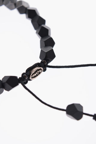 Slider Bracelet with Two-Tone Squared Stones