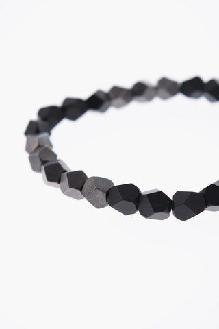 Slider Bracelet with Two-Tone Squared Stones
