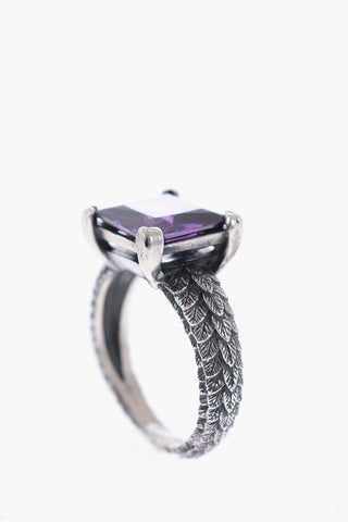Anello CARRE LIGHT in Argento con Pietra Zircone