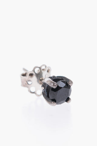 Silver Single Earring with Zircon