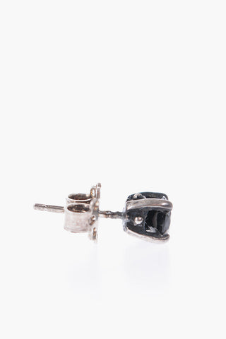 Silver Single Earring with Zircon