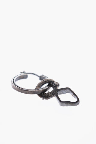 Single Hoop Earring with Pendant