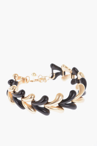 Golden-Effect Two-Tone Choker