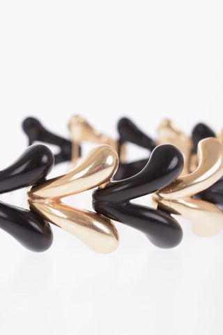 Golden-Effect Two-Tone Choker