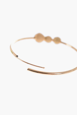 18KT Gold RICCIO Single Hoop Earring