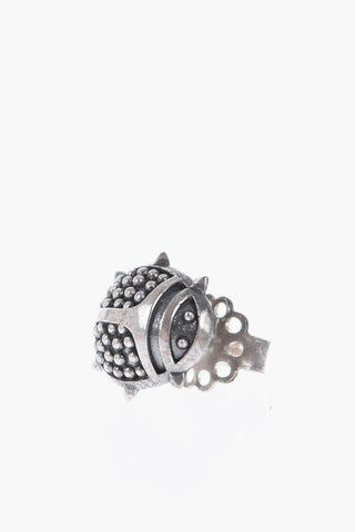Silver Ladybird Shaped Single Earring