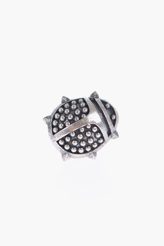 Silver Ladybird Shaped Single Earring