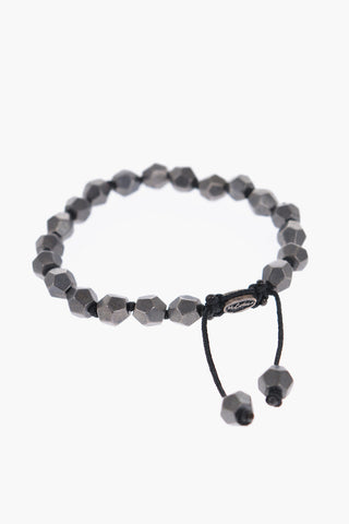 Slider Silver Bracelet with Squared Stones