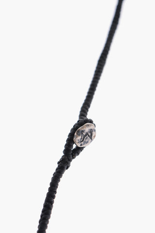 Fabric Double Circle  Bracelet with Metal Details