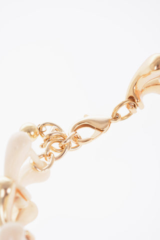 Golden-Effect Two-Tone Choker