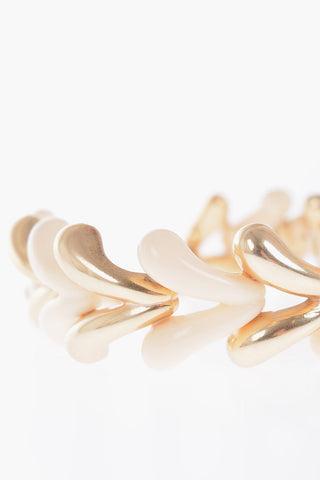 Golden-Effect Two-Tone Choker