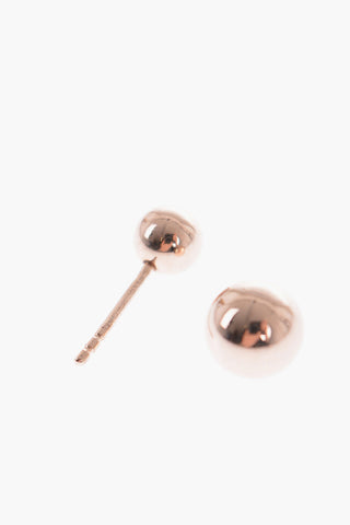 Golden Effect Silver Barbell Earrings