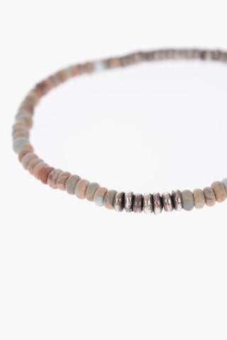 Multicolor Silver Slider Bracelet