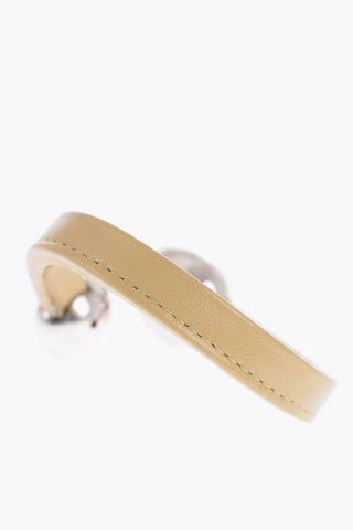 Bracciale in Nappa con Dettagli Argentati