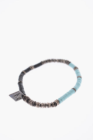 Two-Tone Silver Stretch Bracelet